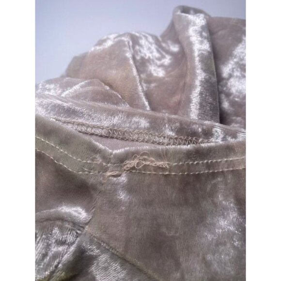 Crushed Velvet Short Sleeve Top With Pocket Celebration Holiday Party New Years - Picture 7 of 7